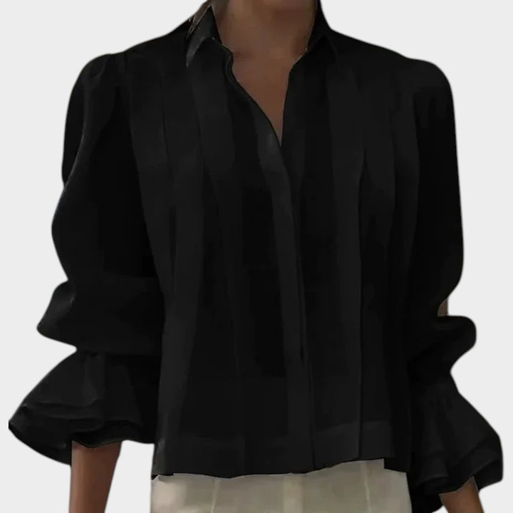 Statement Ruffle Sleeve Blouse