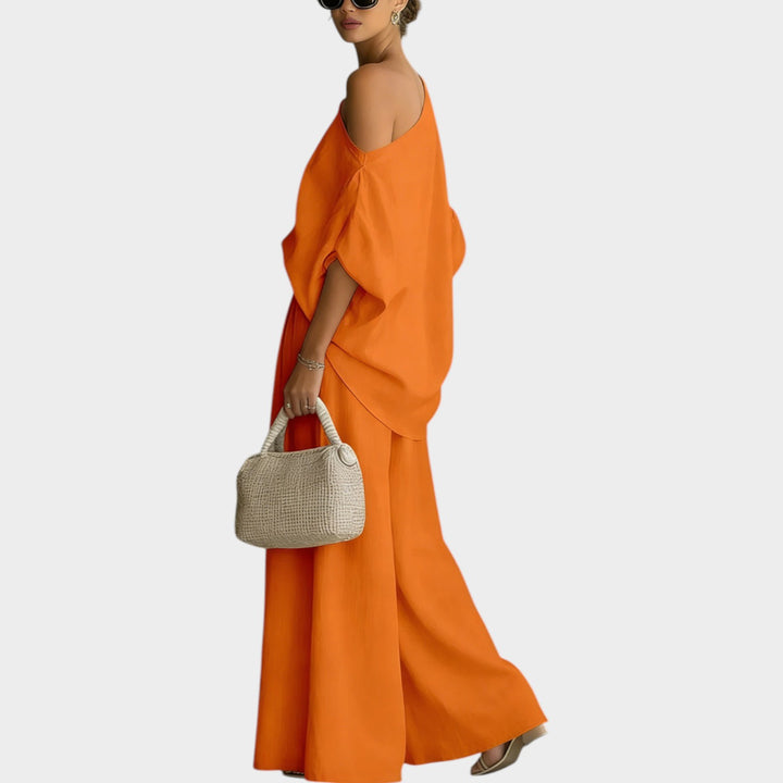 One-Shoulder Two-Piece Set