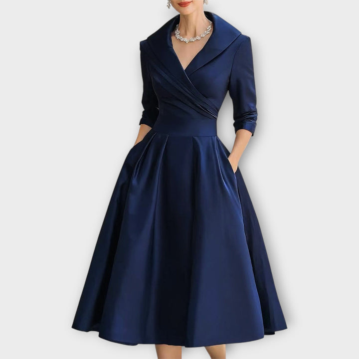 Midi Dress in Satin