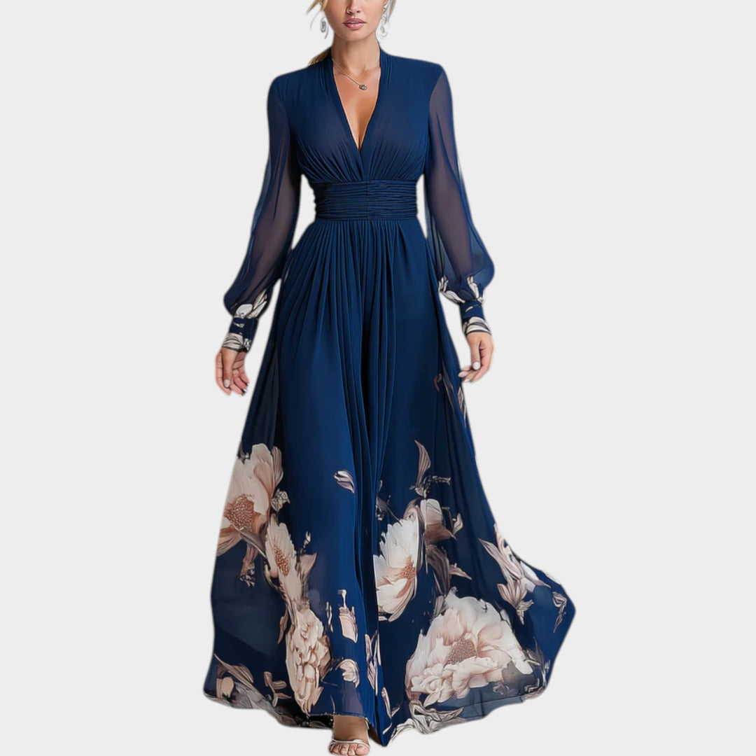 Elegant Floral Flow Maxi Dress