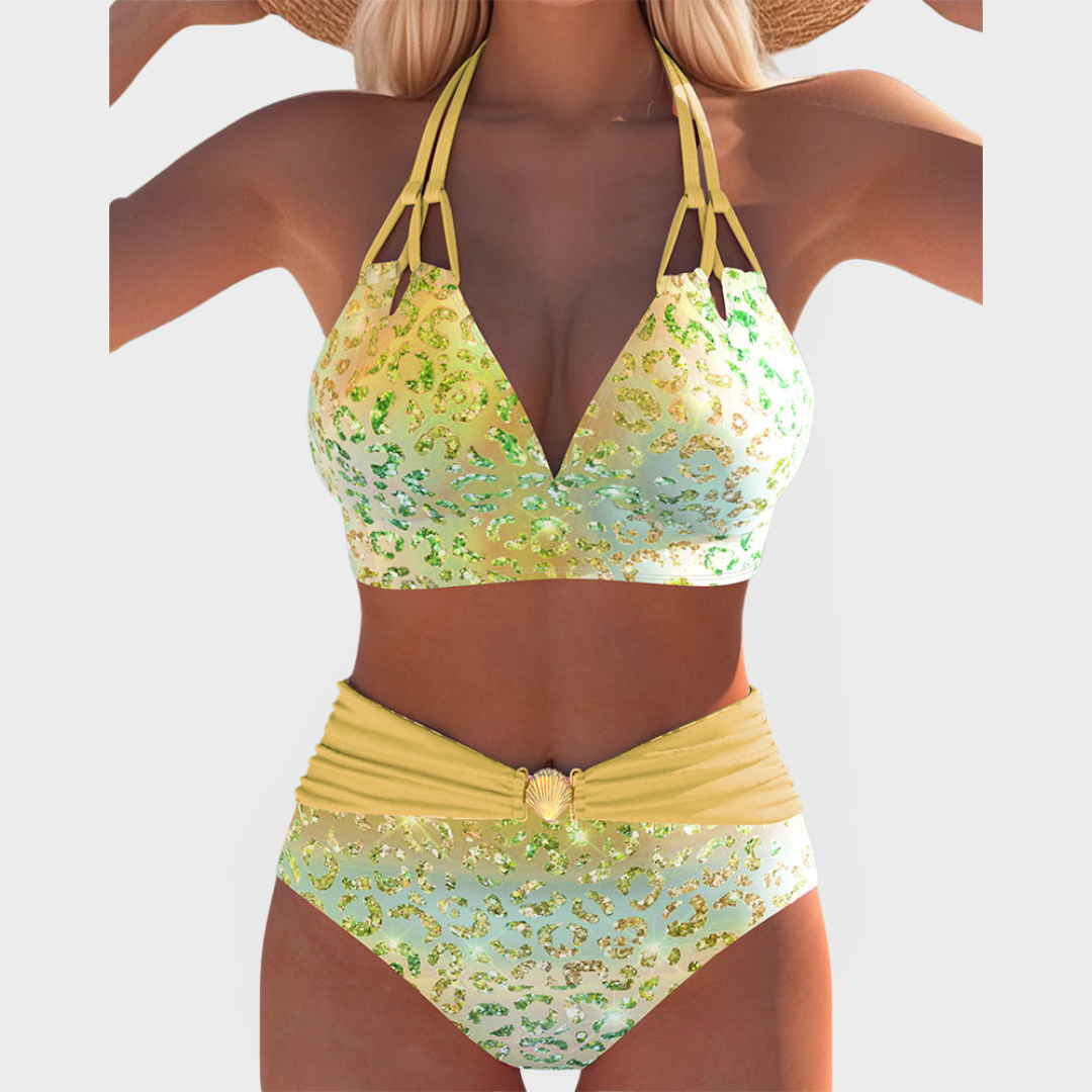 Sexy Bikini with Printed Bra