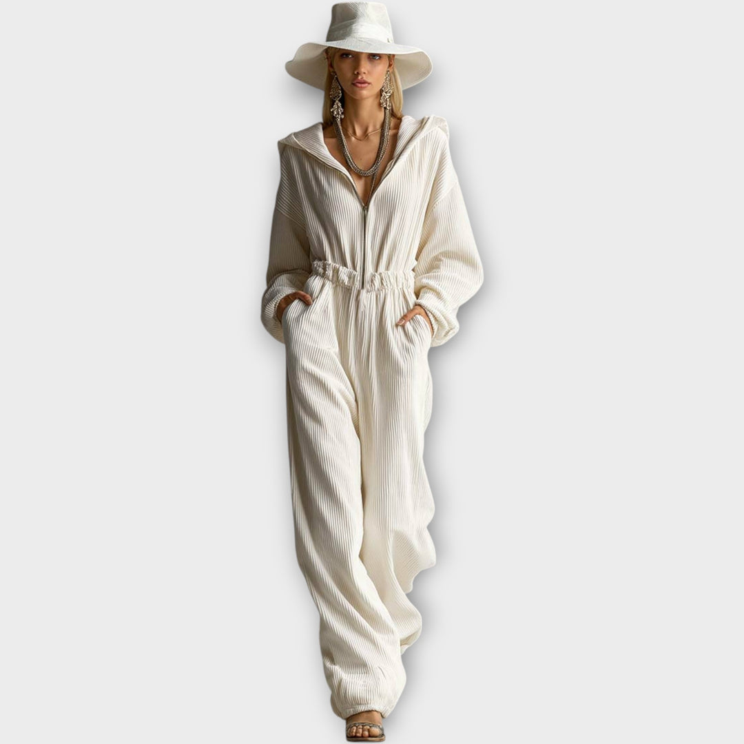 Effortless Pleated Wide-Leg Jumpsuit