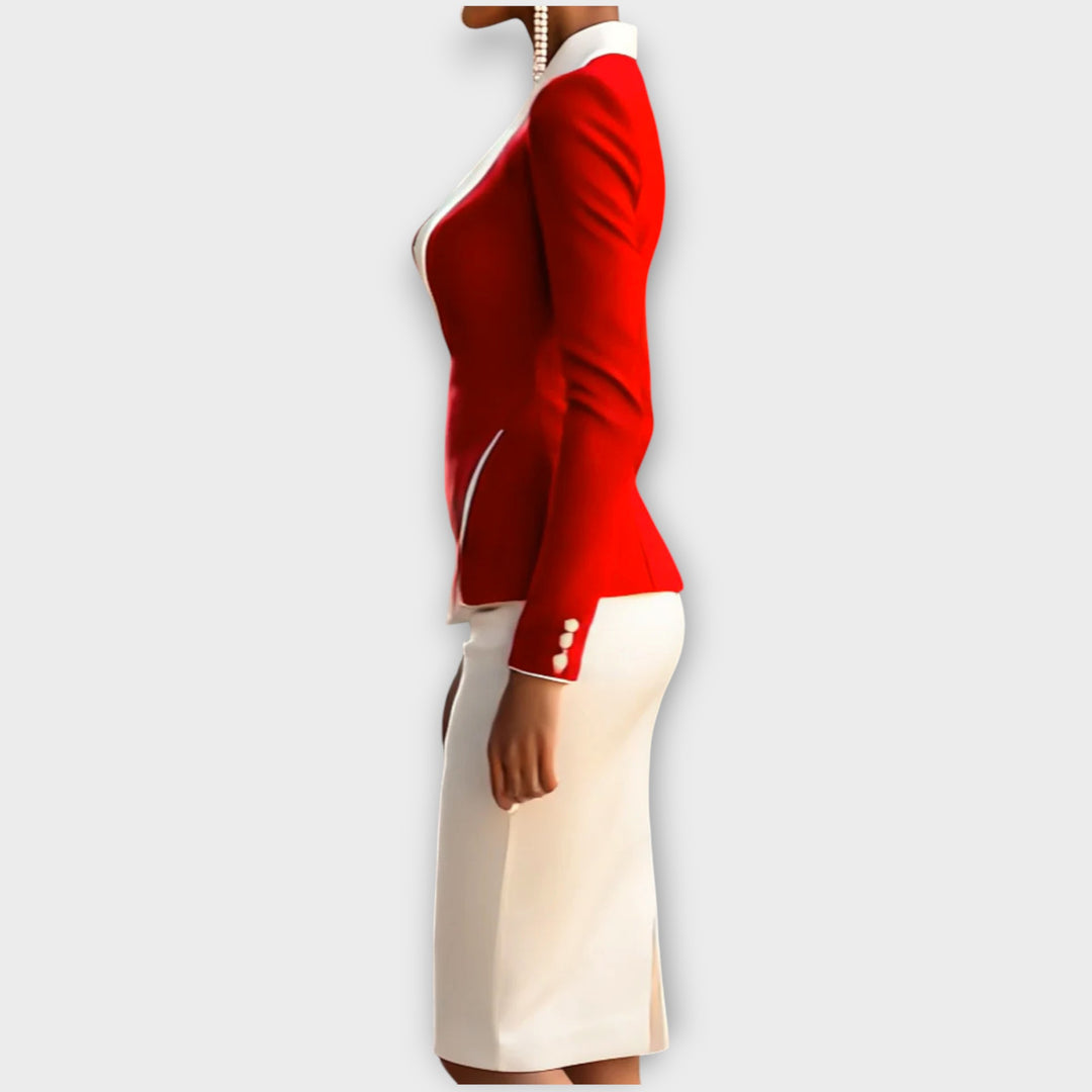 Elegant Contrast Blazer