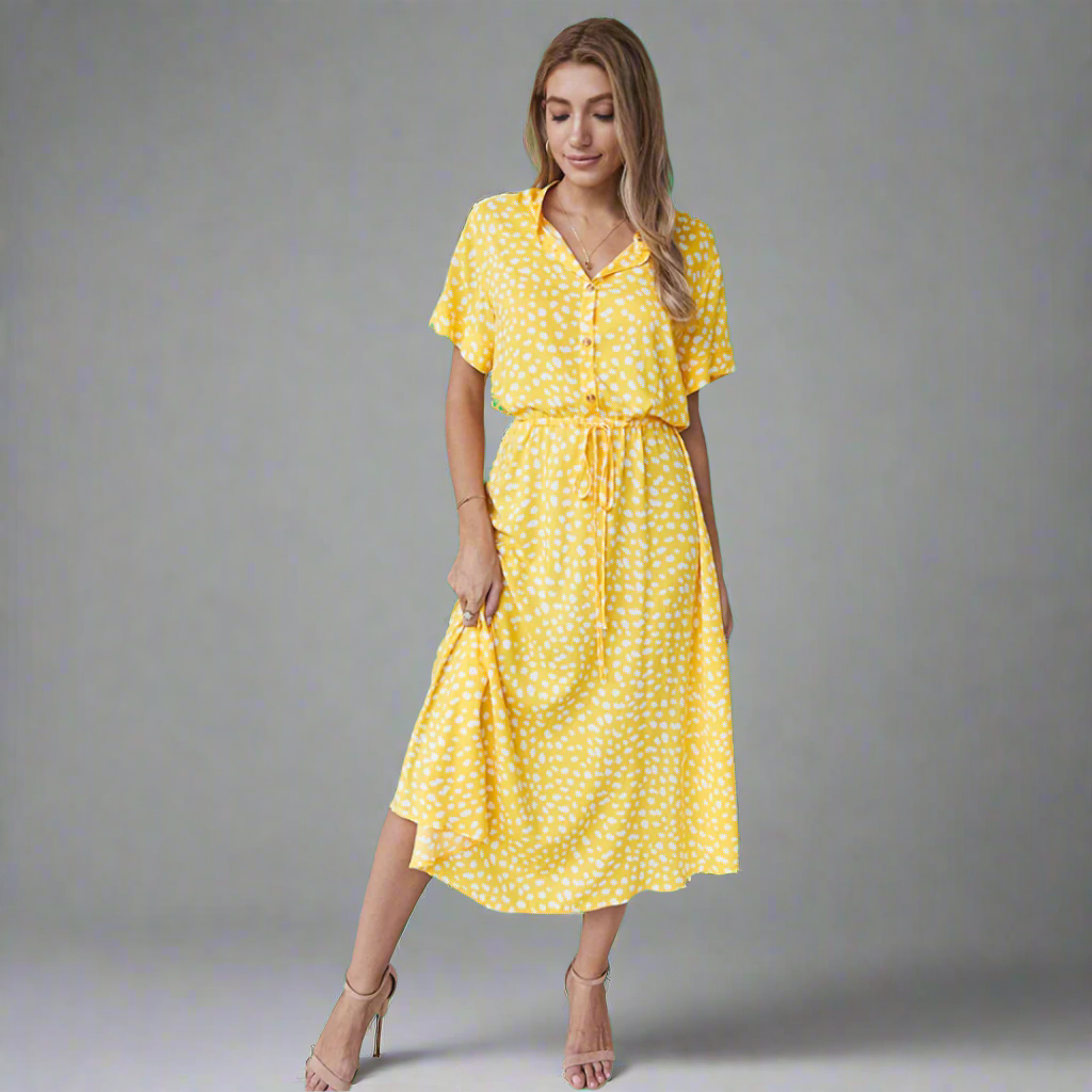 Summer Dress Made from Exquisite Fabric