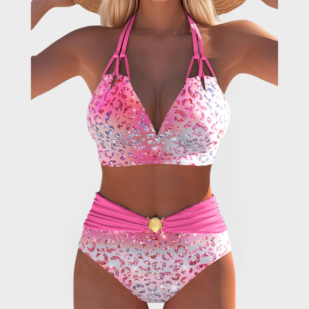 Sexy Bikini with Printed Bra
