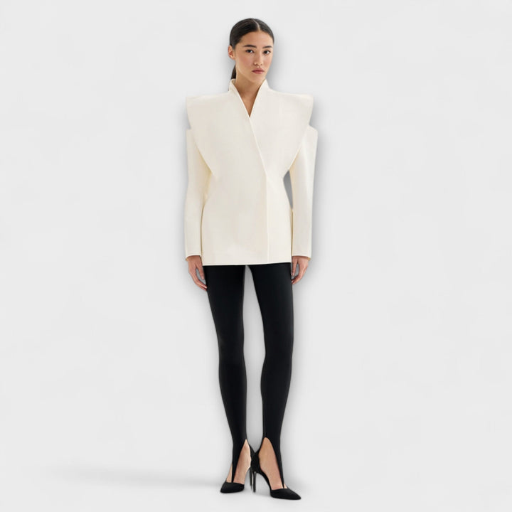 Valeria - Sculptural Shoulder Blazer
