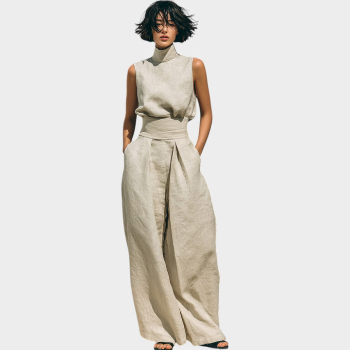 High-Neck Two-Piece Set