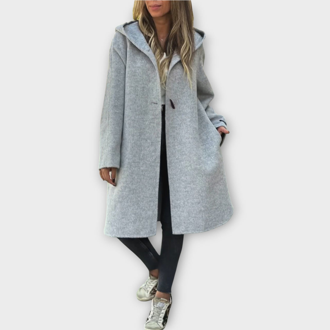 Hooded Cozy Midi Coat