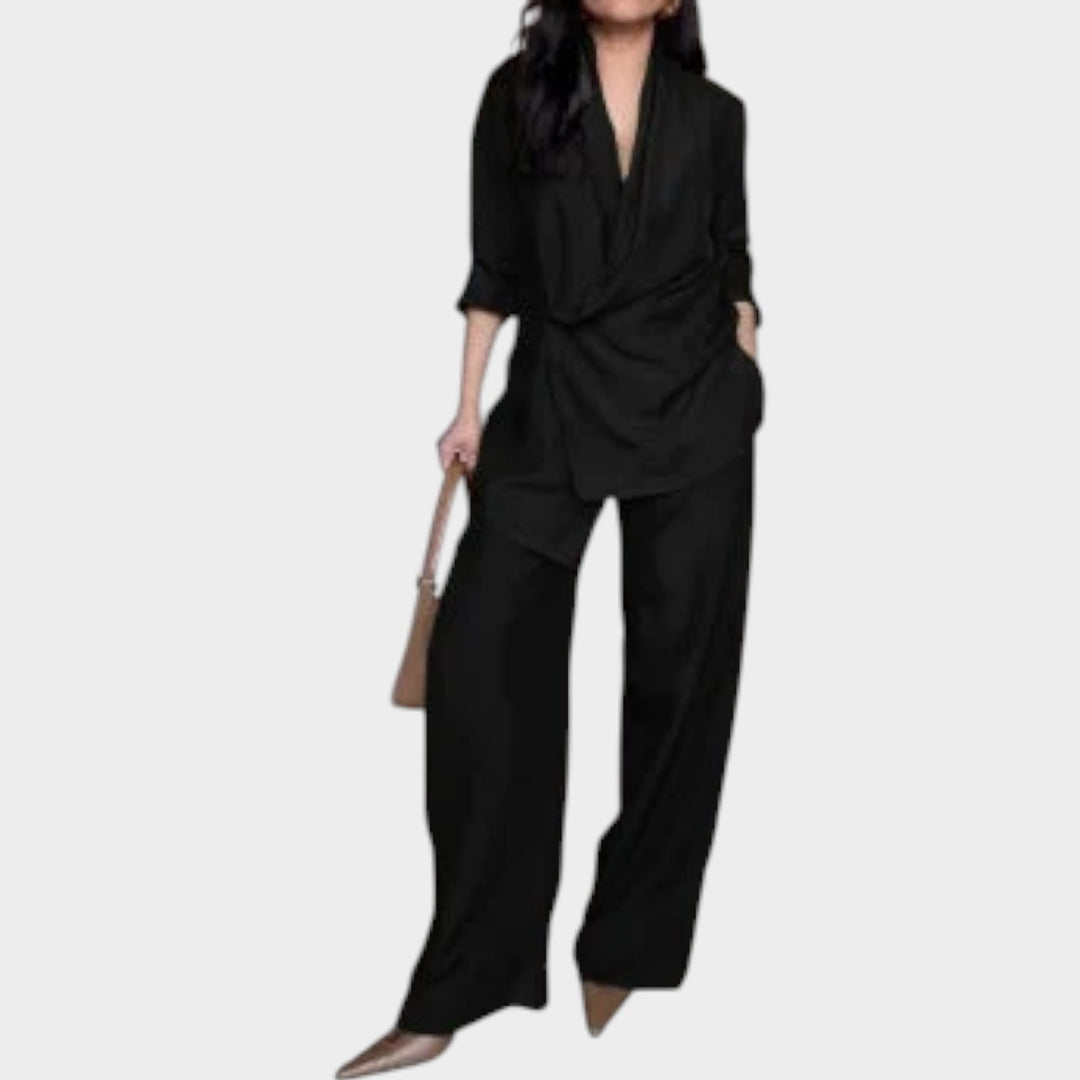 Effortless Tailored Wrap Set