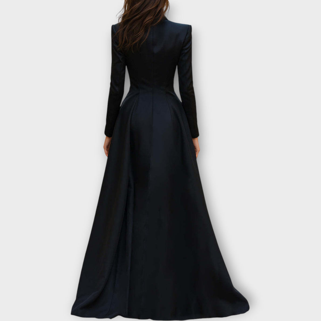 Luxe Satin Lace Gown