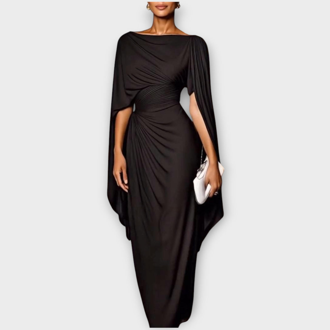 Draped One-Shoulder Evening Elegance Gown