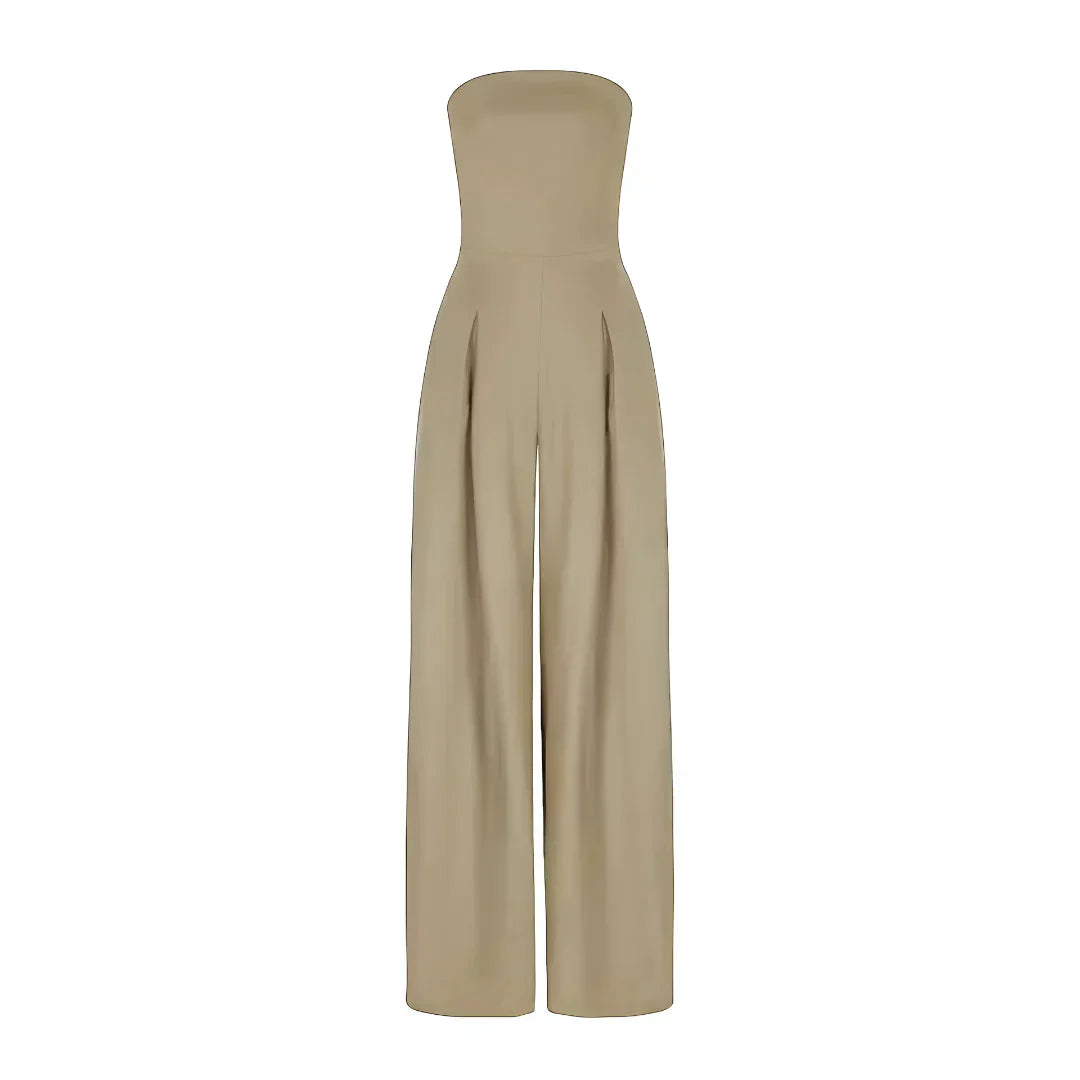 Full-Length Jumpsuit with Strapless Corset