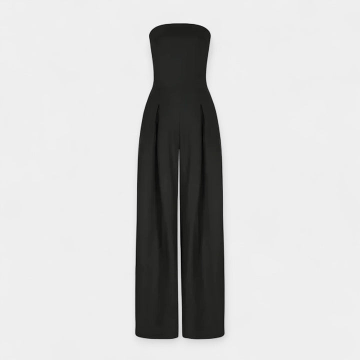 Full-Length Jumpsuit with Strapless Corset