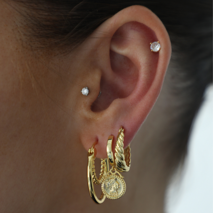 Twist Style Hoops