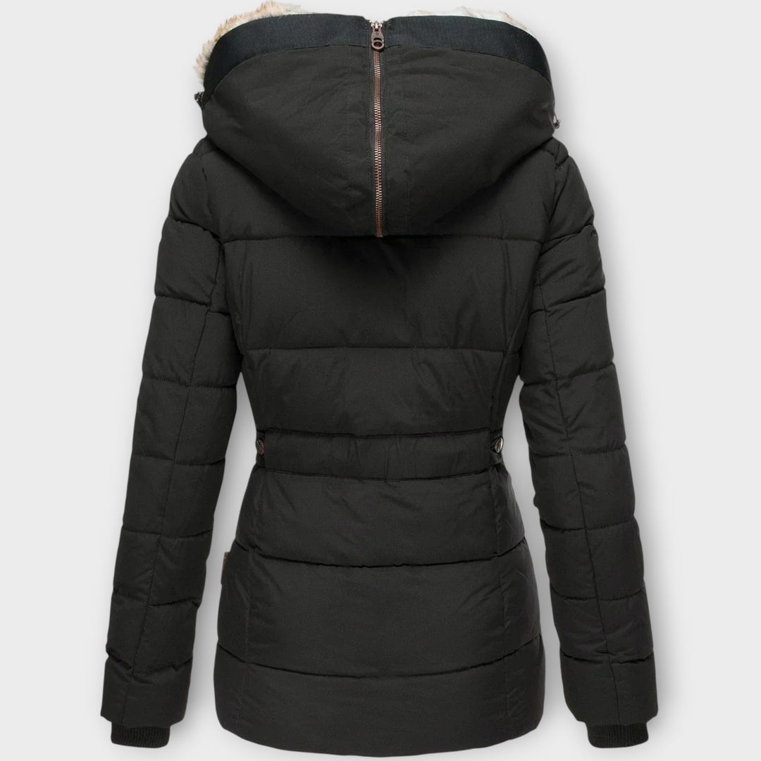 Luxury Winter Parka with Faux Fur Hood