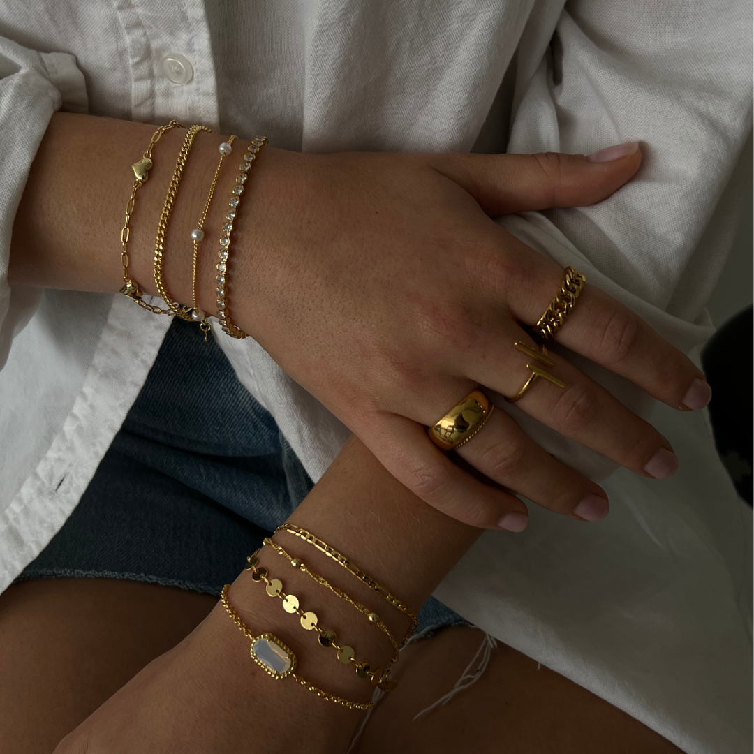 Gold Bracelet of Love and Emotions