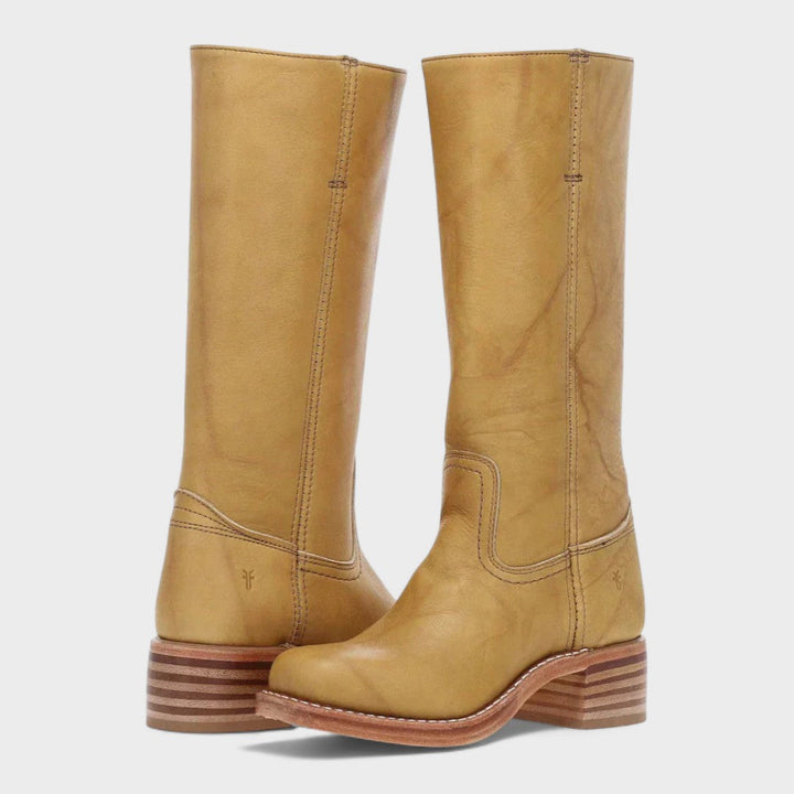 Classic Leather Knee-High Boots