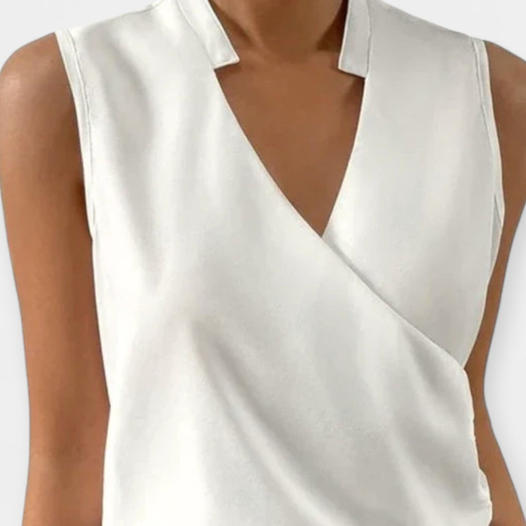 Sleeveless Monochrome Top