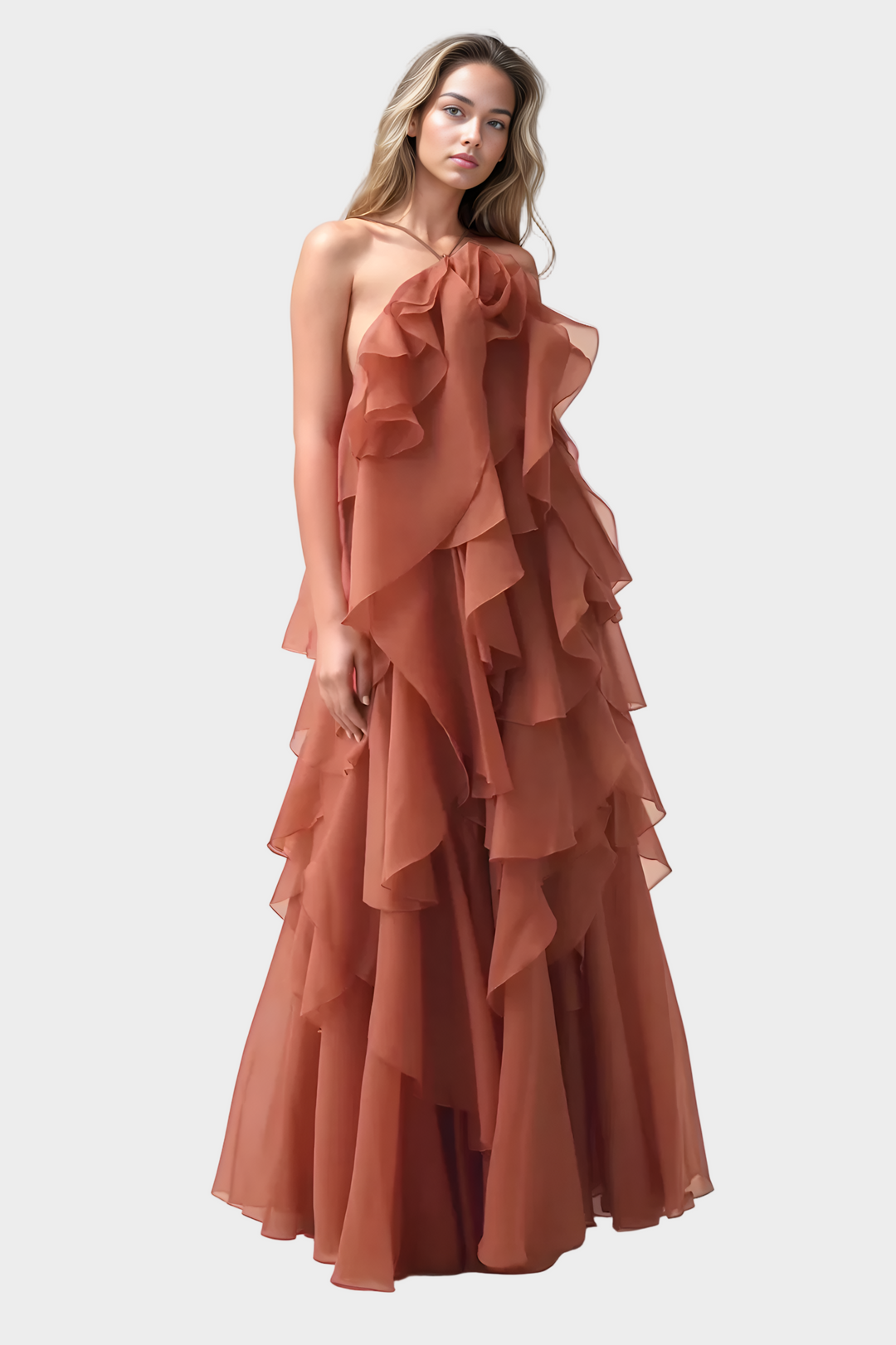 Maxi Dress with a Romantic Feel and Aristocratic Style