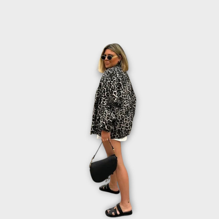 Effortless Style Relaxed-Fit Printed Jacket