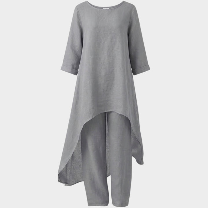 Flowy Linen High-Low Set