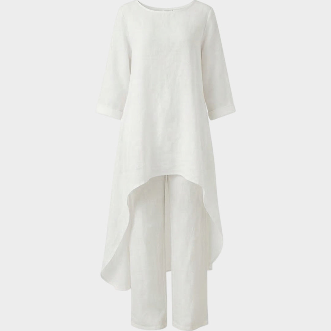 Flowy Linen High-Low Set