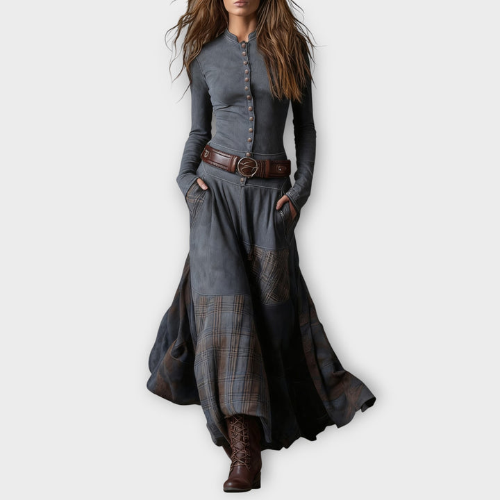 Vintage Tailored Maxi Dress