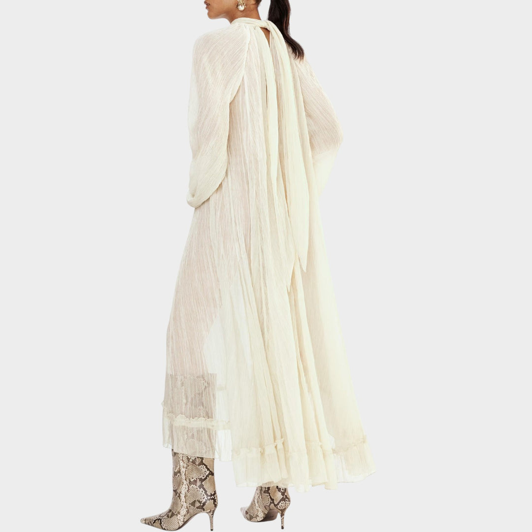 Pleated Flow Maxi Dress