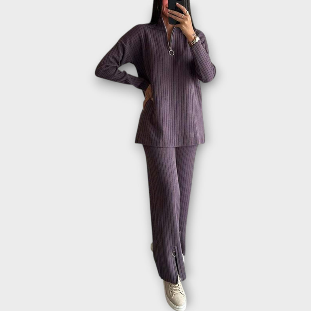 Ribbed Lounge Knit Set