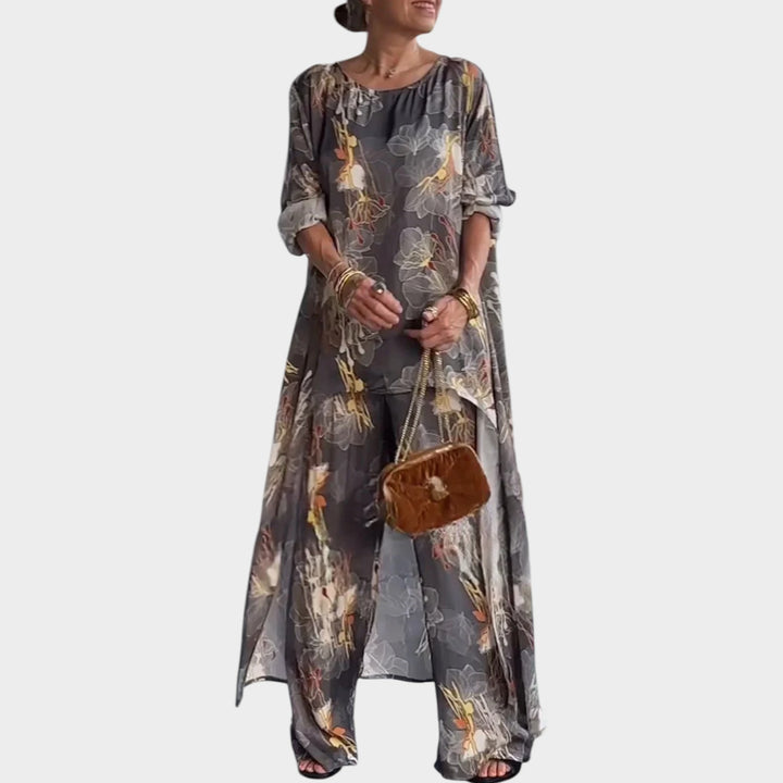Elegant Floral High-Low Set