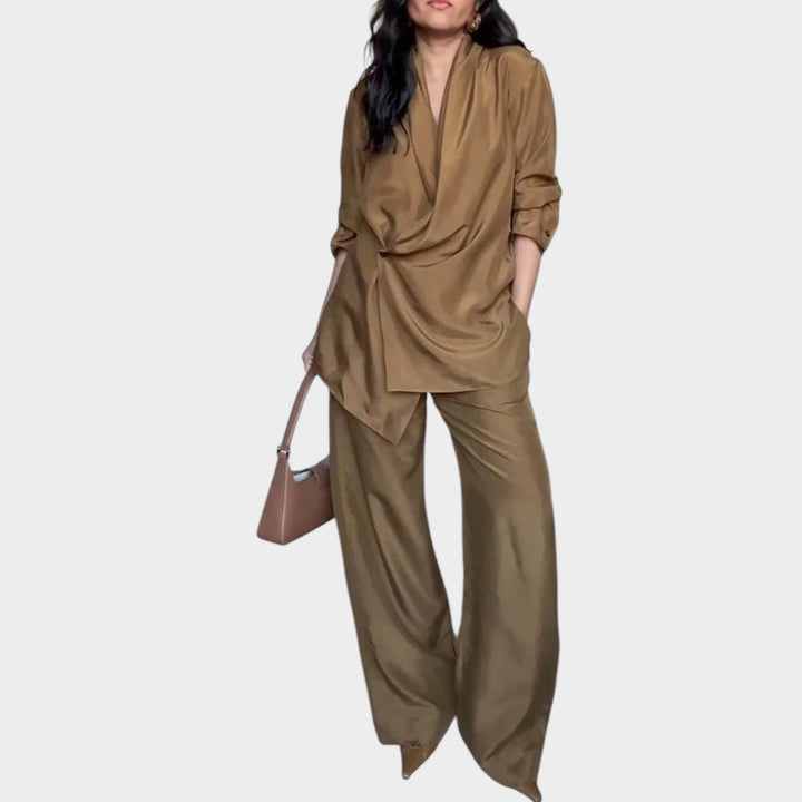 Effortless Tailored Wrap Set