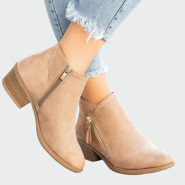 Premium Orthopedic Leather Heeled Boots for Winter