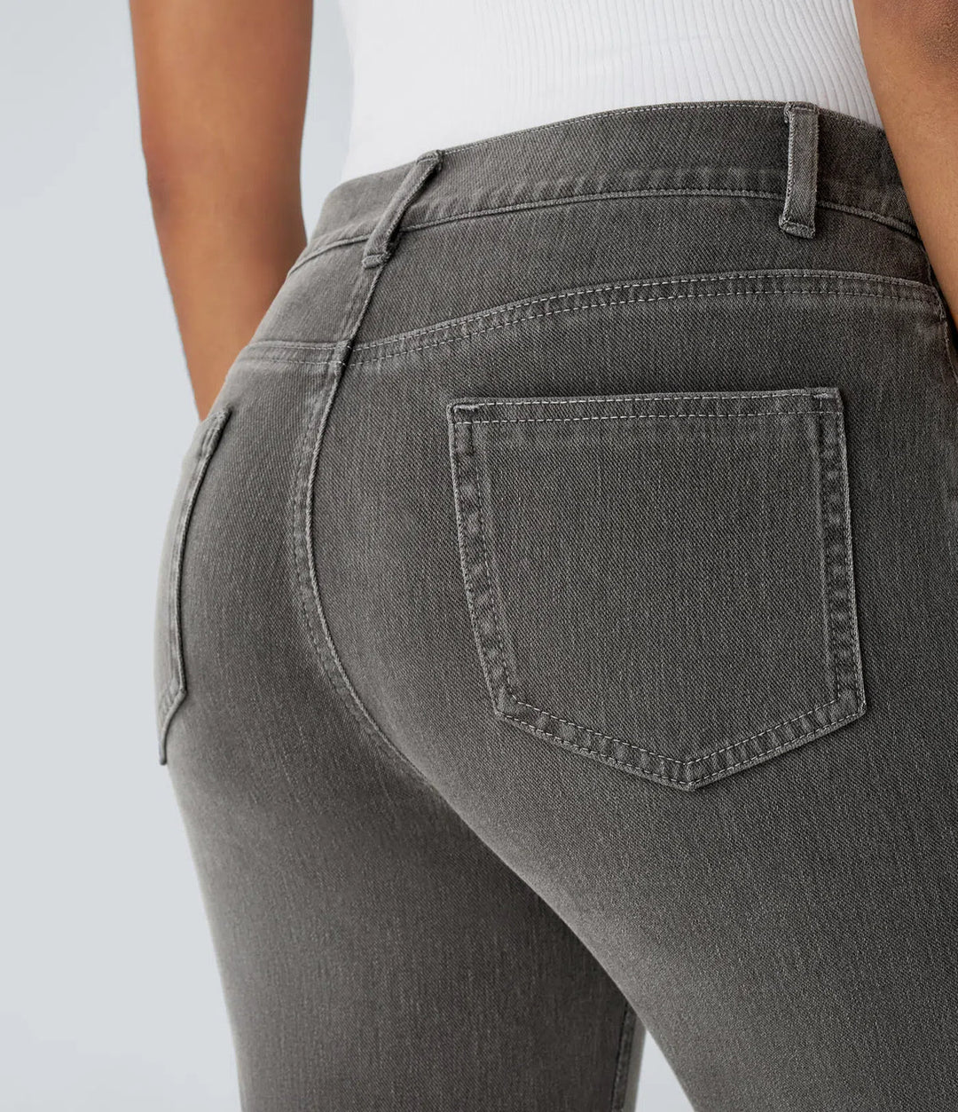 Elastic and Comfortable High-Waisted Trousers