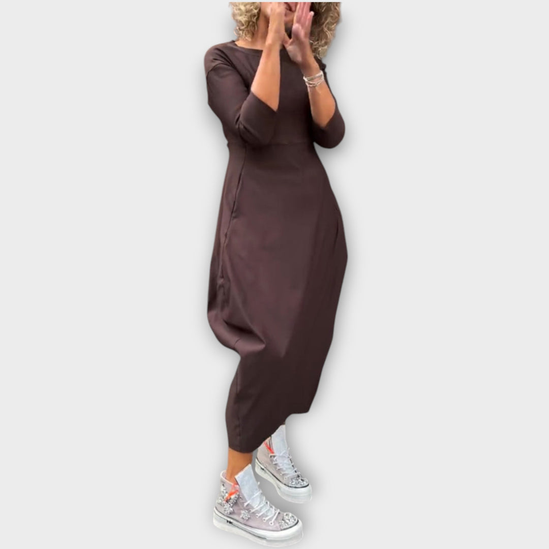 Casual Long Sleeve Maxi Dress