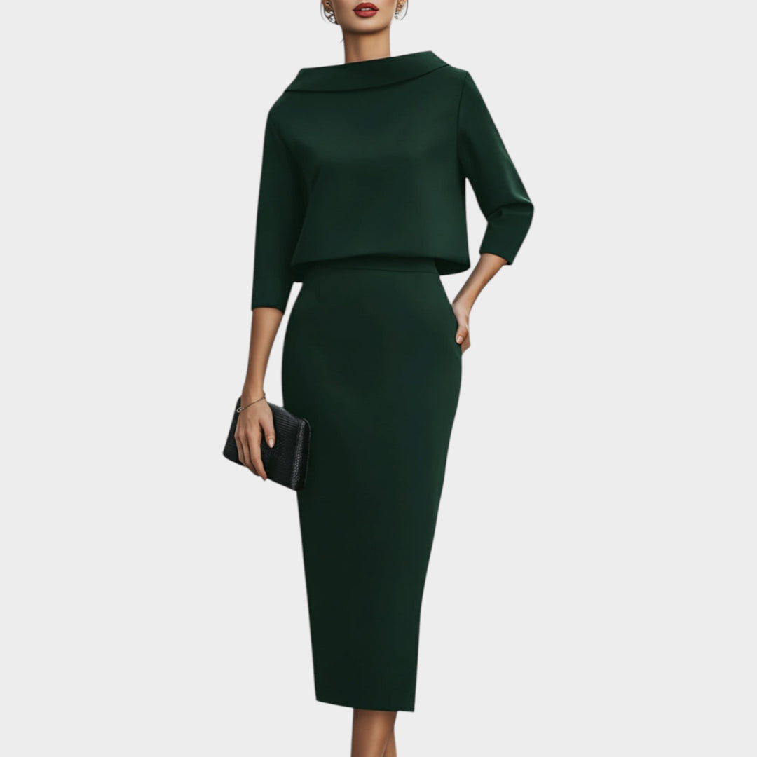 Sophisticated Two-Piece Midi Set