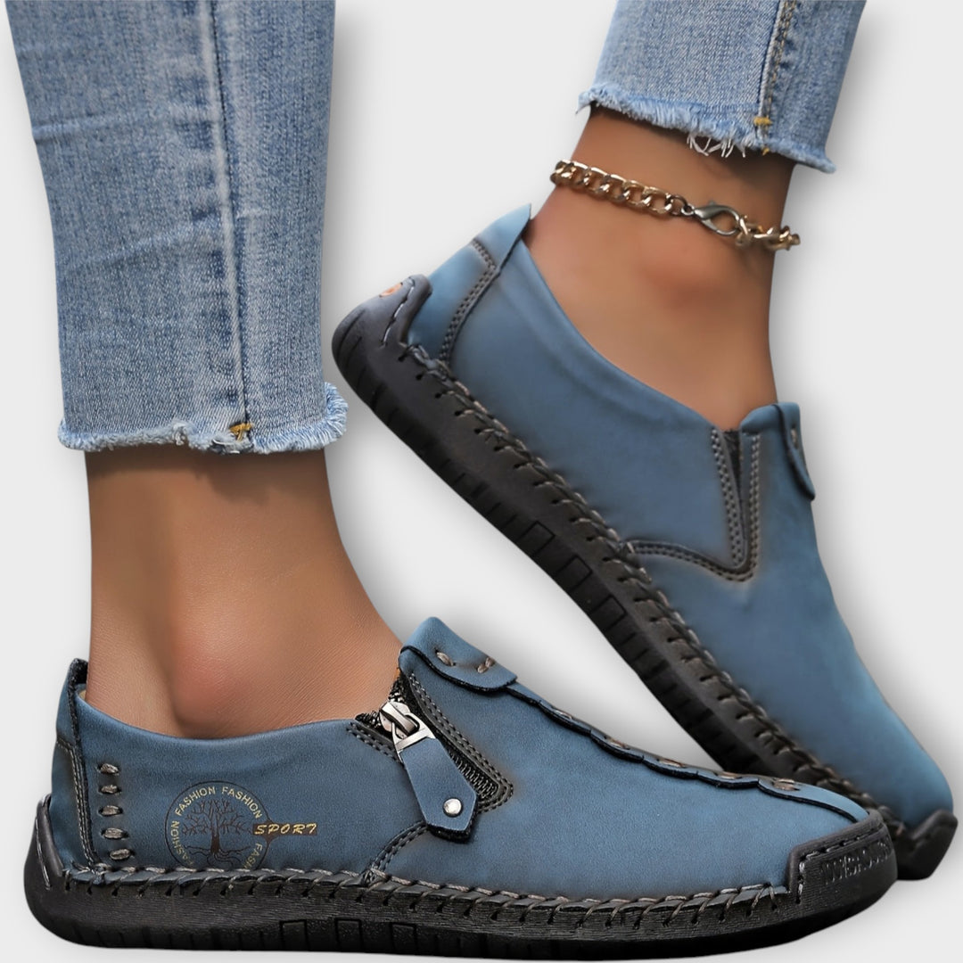 Soft Leather Slip-On Loafers