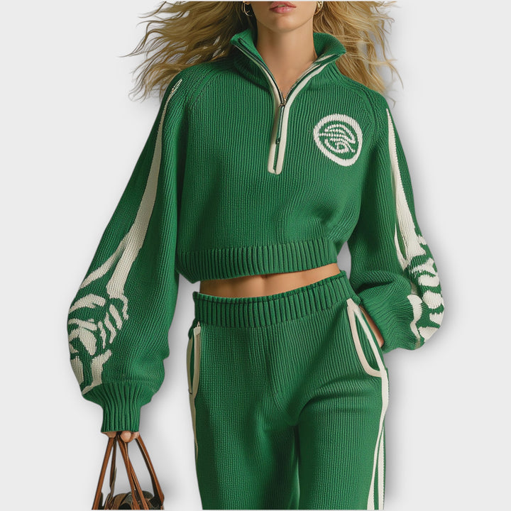 Sport Luxe Knit Tracksuit Set