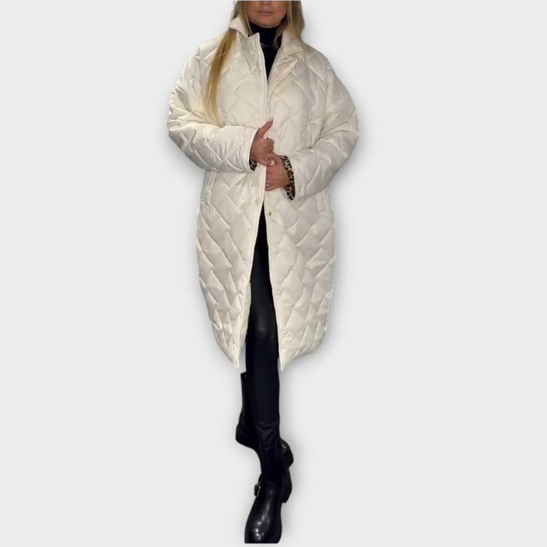 Reversible Padded Jacket with Leopard Lining