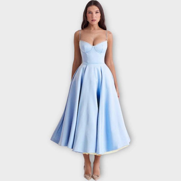Elegant Midi Bustier Dress