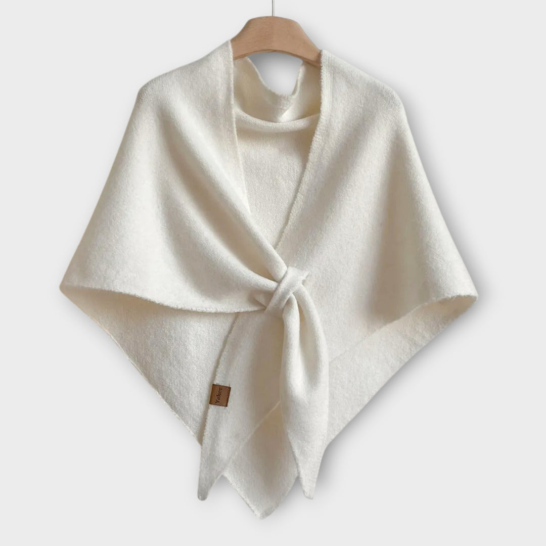 Cozy Tie-Front Shawl Wrap