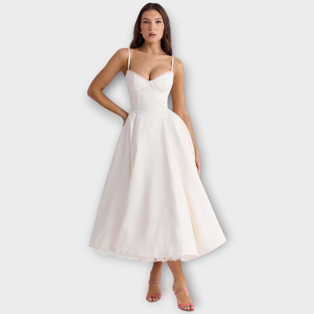 Elegant Midi Bustier Dress